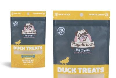 A picture of a a bag of pet treats