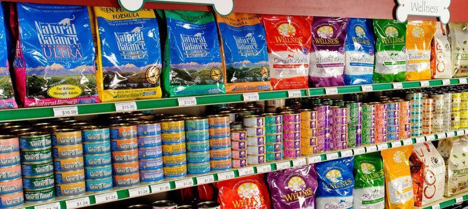 An image of a pet food in a store aisle