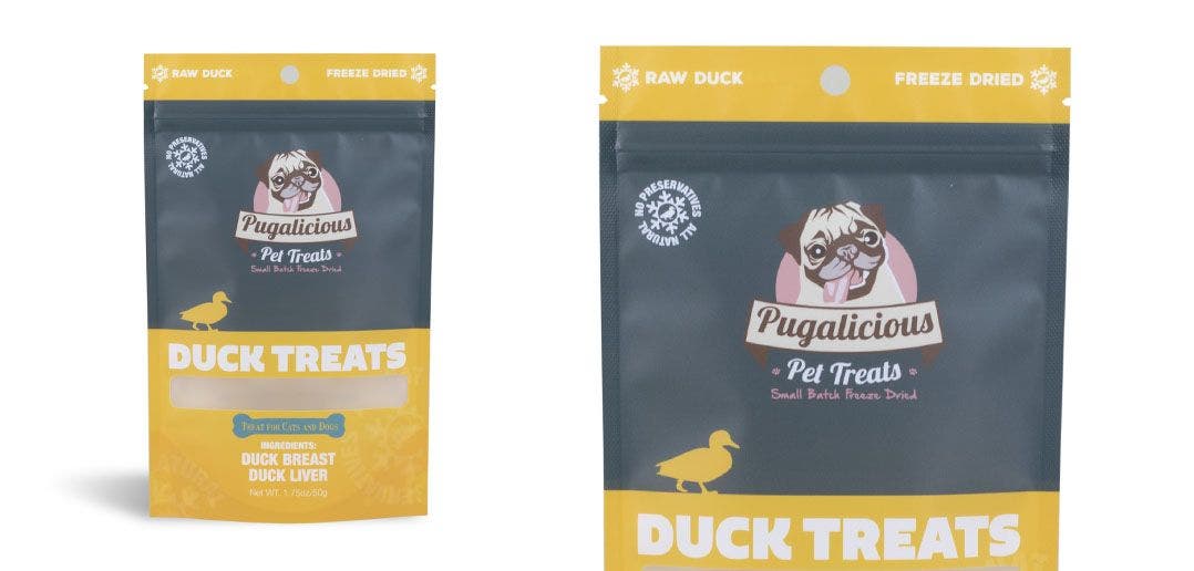 A picture of a a bag of pet treats