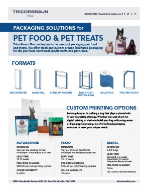 Flexible Packaging Solutions: Pet Food & Pet Treats 